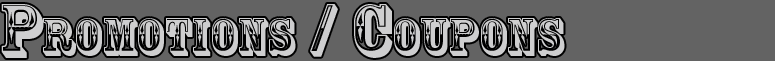 Promotions / Coupons